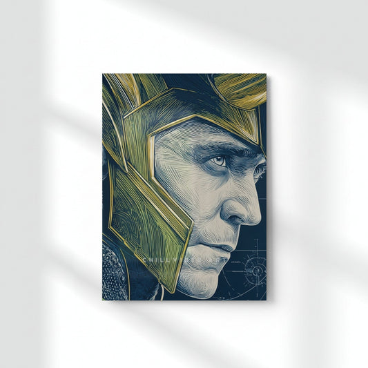 Loki Burden Of Purpose Metal Poster | Aesthetic Pop Art Wall Decor & Painting