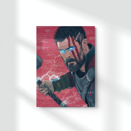 Master Of The Storm Metal Poster | Aesthetic Pop Art Wall Decor & Painting