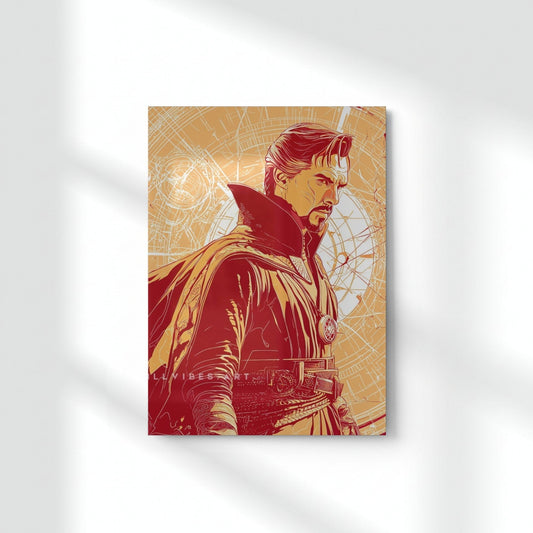 Strange: Guardian Of Time Metal Poster | Aesthetic Pop Art Wall Decor & Painting