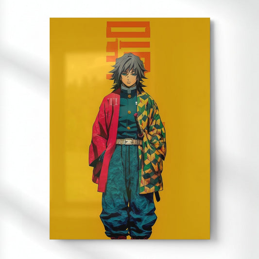 Tomioka Water Breathing Master Metal Poster | Aesthetic Pop Art Wall Decor & Painting