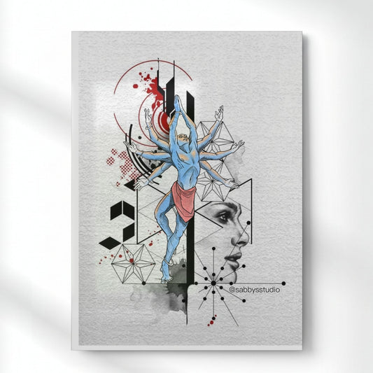 Transcendent Balance Metal Poster | Aesthetic Pop Art Wall Decor & Painting