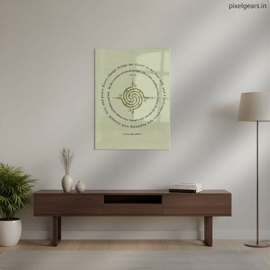 A New Beginning Metal Poster | Aesthetic Pop Art Wall Decor & Painting