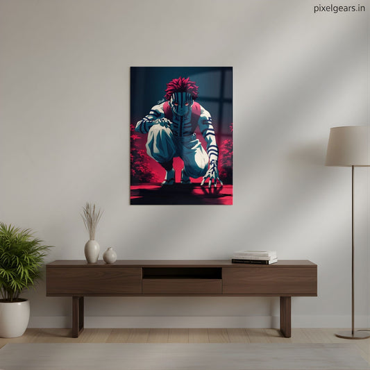 Akaza: Eternal Power Metal Poster | Aesthetic Pop Art Wall Decor & Painting