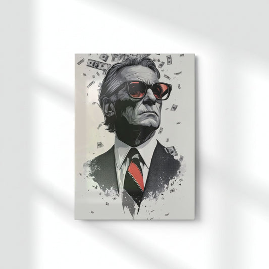Ambition In Every Detail Metal Poster | Aesthetic Pop Art Wall Decor & Painting