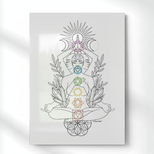 Inner Alignment Metal Poster | Aesthetic Pop Art Wall Decor & Painting