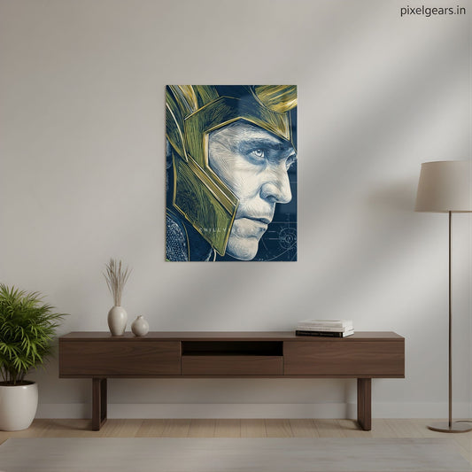 Loki Burden Of Purpose Metal Poster | Aesthetic Pop Art Wall Decor & Painting