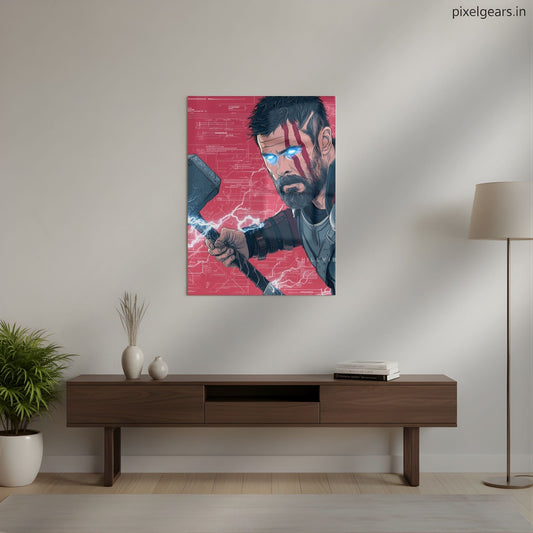 Master Of The Storm Metal Poster | Aesthetic Pop Art Wall Decor & Painting