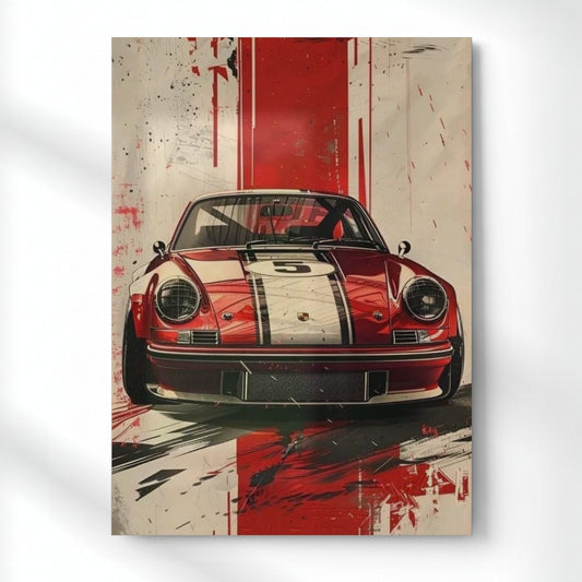 Porsche: Racing heritage Metal Poster | Aesthetic Pop Art Wall Decor & Painting
