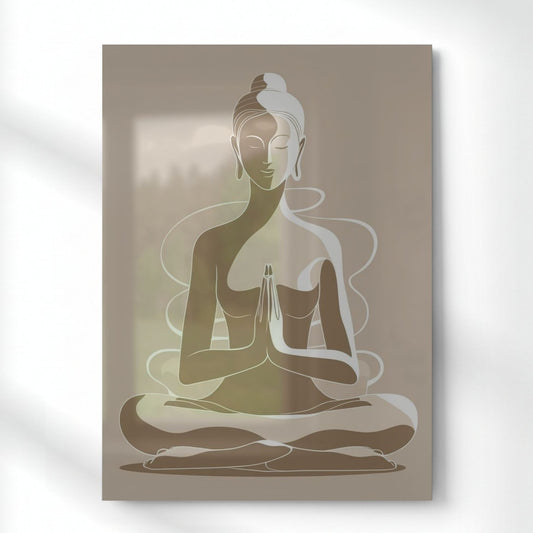 Quiet Grace Metal Poster | Aesthetic Pop Art Wall Decor & Painting