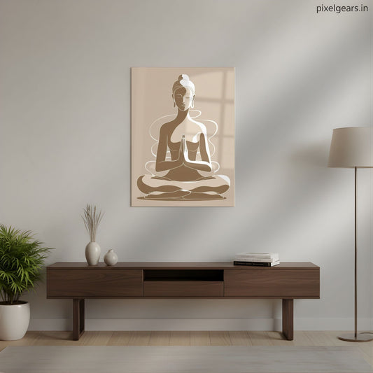Quiet Grace Metal Poster | Aesthetic Pop Art Wall Decor & Painting