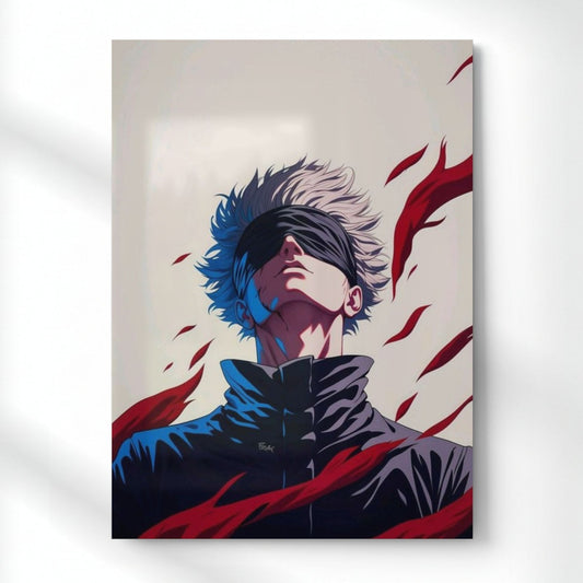 Satoru Gojo : Limitless Metal Poster | Aesthetic Pop Art Wall Decor & Painting