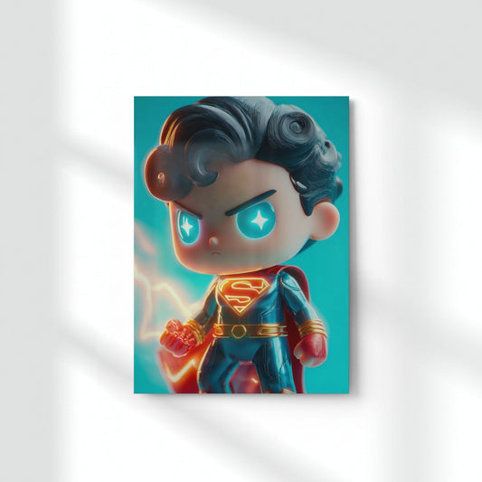 Superman: Small But Super Metal Poster | Aesthetic Pop Art Wall Decor & Painting
