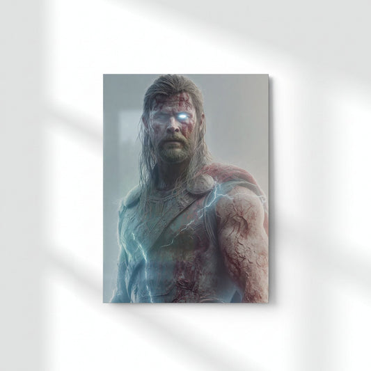 Thunder In Every Scar Metal Poster | Aesthetic Pop Art Wall Decor & Painting