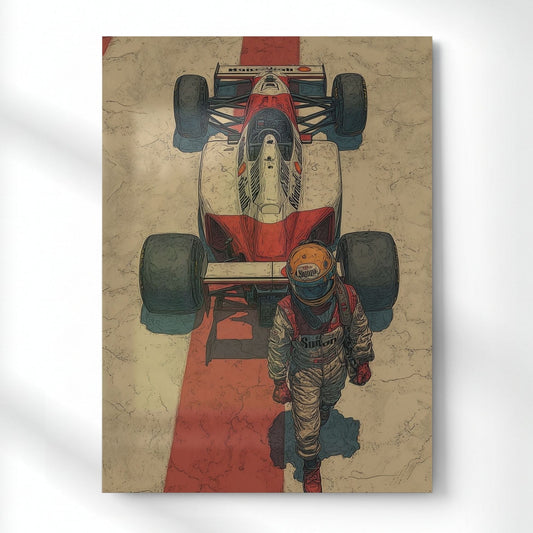 Victory In Every Step Metal Poster | Aesthetic Pop Art Wall Decor & Painting