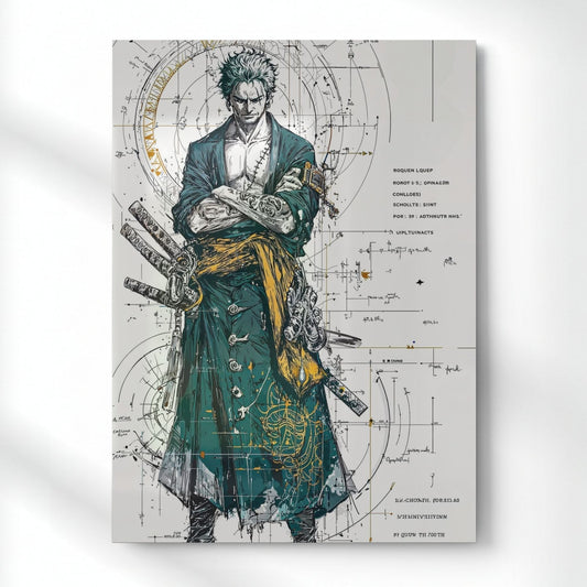 Zoro The Three-Sword Style Metal Poster | Aesthetic Pop Art Wall Decor & Painting