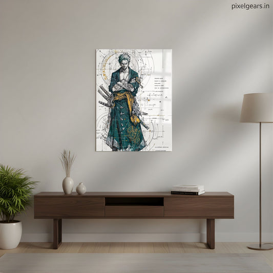 Zoro The Three-Sword Style Metal Poster | Aesthetic Pop Art Wall Decor & Painting